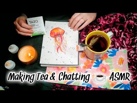 Видео: Заварю вам чай и задам вам вопросы ☕ Мягкая речь 🗣️ ASMR-обводка и постукивание 🎨