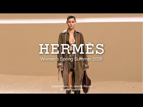 Видео: Hermès — показ женской коллекции весна-лето 2026 — оригинальная музыка Дженнифер Рауз #parisfashi...