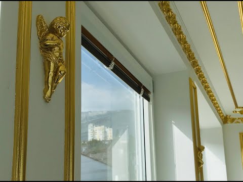 Видео: Золотой декор. Лепные детали в интерьере. Gold decor. stucco details in the interior. Поталь-Центр