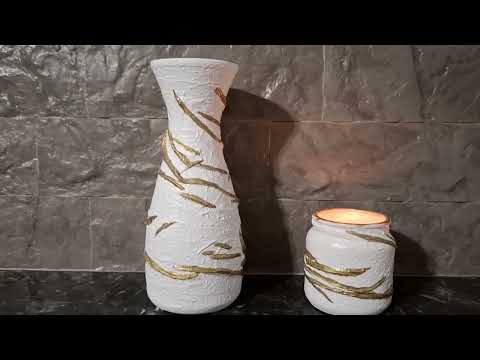 Видео: КАК ПРОСТАЯ СТЕКЛЯННАЯ ВАЗА ПРЕВРАЩАЕТСЯ В МОДНУЮ И ЭФФЕКТНУЮ //  ЯРКИЙ АКЦЕТ В ИНТЕРЬЕРЕ // ДЕКОР