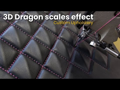 Видео: Эффект чешуи 3D дракона — индивидуальная обивка