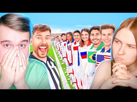 Видео: MRBEAST: КАЖДАЯ СТРАНА НА ЗЕМЛЕ СРАЖАЕТСЯ ЗА 250.000$! РЕАКЦИЯ С ЖЕНОЙ