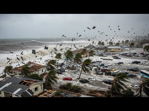 Видео: Ямайка разрушена сегодня! Ураган Мелисса уничтожил дома в Монтего-Бей.