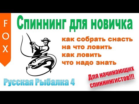 Видео: Спиннинг с нуля! Гайд для новичка Русская Рыбалка 4