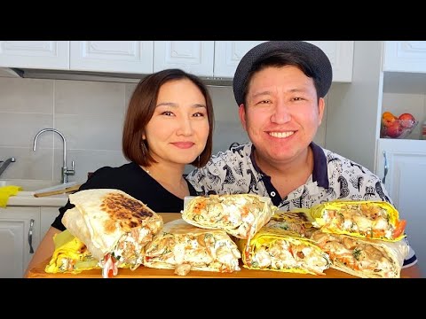 Видео: МУКБАНГ ШОК! ЧТО СДЕЛАЛА БАГЖАН? 😨 ДОМАШНЯЯ ШАУРМА ДОНЕР MUKBANG  SHAWARMA не ASMR