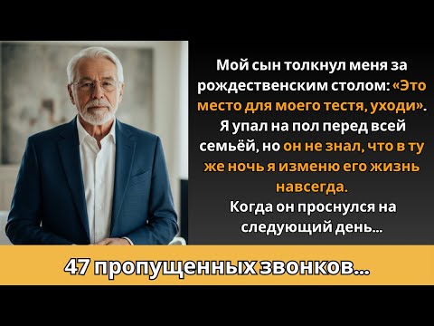 Видео: 1 Мой сын оттолкнул меня за рождественским столом «Это место принадлежит моему тестю, вон отсюда»  Т