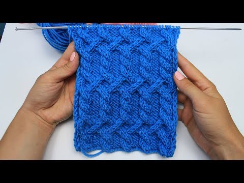 Видео: Плетенка со жгутами. Вязание спицами
