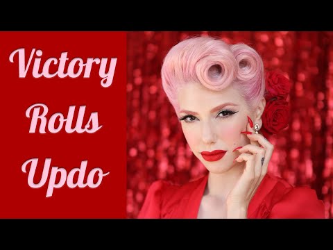 Видео: Учебник по прическам Victory Rolls