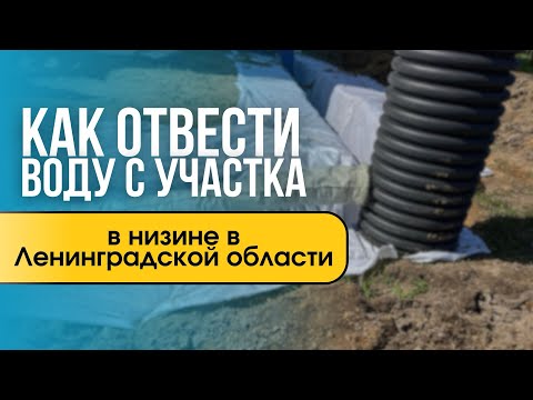 Видео: Как отвести воду с участка в низине: три эффективных решения для Ленинградской области