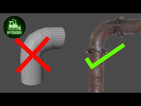 Видео: лучший способ моделировать трубы в блендере