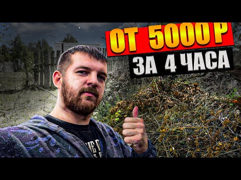 Видео: БИЗНЕС В ГАРАЖЕ! Как заработать 5000 р в день  Уборка участка! Бери и делай!