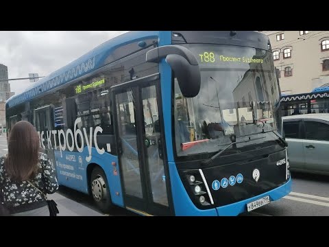 Видео: ❌Электробус №т88. Площадь Строителей БАМ - Проспект Будённого