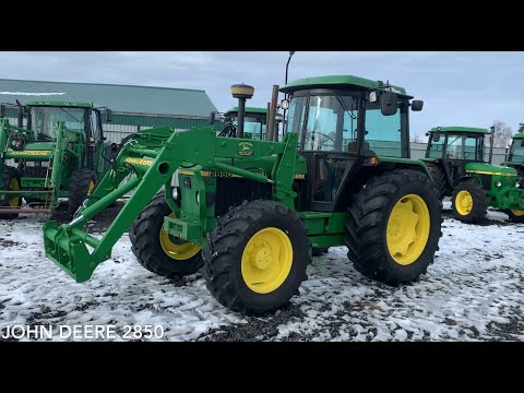Видео: Трактор John Deere 2850 🚜 з фронтальним навантажувачем 1991р.