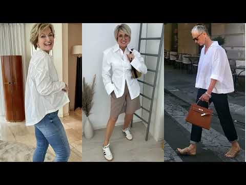 Видео: БЕЛАЯ РУБАШКА ДЛЯ ЖЕНЩИН 50+55+60+💖 КАК НОСИТЬ И С ЧЕМ СОЧЕТАТЬ БЕЛУЮ РУБАШКУ ЛЕТОМ