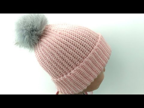 Видео: Шапка бини крючком.