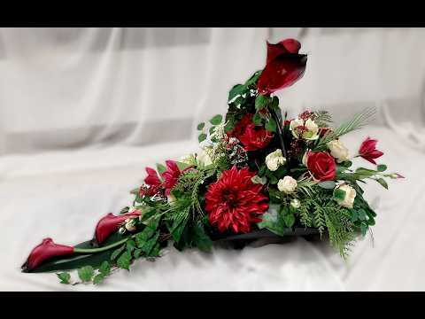 Видео: Современная композиция ко Дню всех святых в цвете фуксии // Сделай сам // как сделать