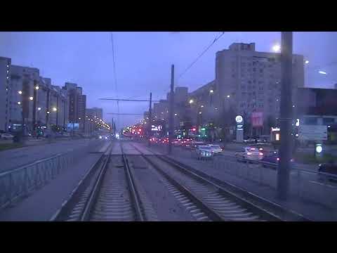 Видео: трамвай Санкт-Петербурга : ЛВС86К 5007 по 61