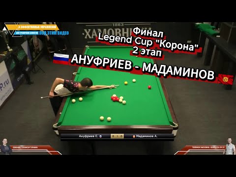 Видео: Захватывающий ФИНАЛ! Елисей Ануфриев - Азиз Мадаминов. Legend Cup "Корона" 2 этап