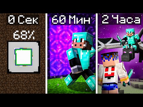 Видео: 😰 ПОЛНОЕ ПРОХОЖДЕНИЕ МАЙНКРАФТА! Кабан и Добрый [НОВЫЙ РЕКОРД!]