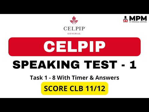 Видео: Пробный тест CELPIP Speaking с ответами | Оценка CLB 11/12