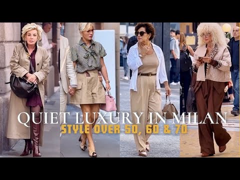 Видео: Мода для тех, кому за 50, и тихая роскошь | Неподвластная времени городская элегантность | Уличны...