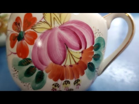 Видео: В гостях у Елены. Часть 1. Чашечки и молочники