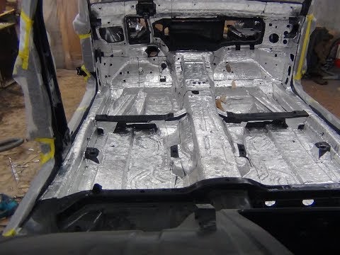 Видео: Восстановление  Mercedes W140.Часть 21. Виброизоляция w140