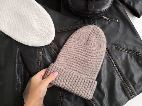 Видео: Вязаная шапка-тыковка с макушкой "Домик"