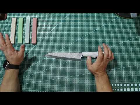 Видео: Заточка ножа Moritaka Yanagiba 270mm и NANIWA Super Stone