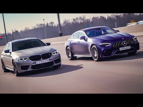 Видео: Mercedes-AMG GT63 S vs BMW M5 Competition. Спецвыпуск