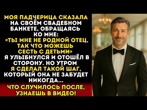 Видео: МОЯ ПАДЧЕРИЦА ПУБЛИЧНО УНИЗИЛА МЕНЯ НА СВАДЬБЕ И ОТПРАВИЛА ЗА ДЕТСКИЙ СТОЛ. ТОГДА Я РЕШИЛ…