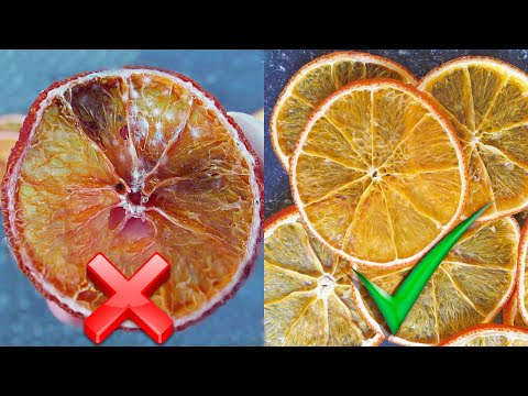 Видео: КАК СУШИТЬ ФРУКТЫ ДЛЯ ДЕКОРА? 3 СПОСОБА, ПЛЮСЫ И МИНУСЫ