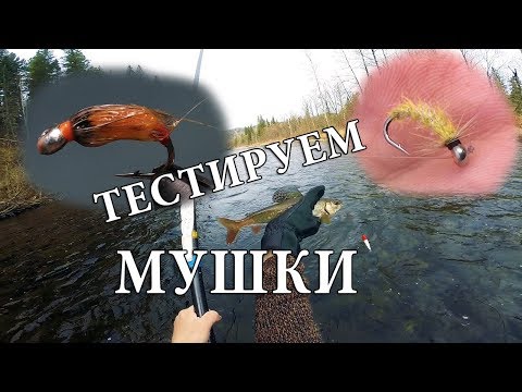 Видео: Испытание новых мушек по Хариусу. Часть 2. Горная река