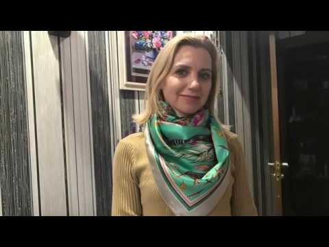 Видео: Моя коллекция Павловопосадских платков шёлк .Видео 4.