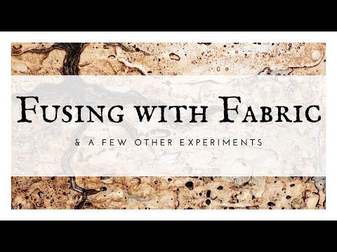 Видео: Слияние с тканью и другие эксперименты с энкаустикой