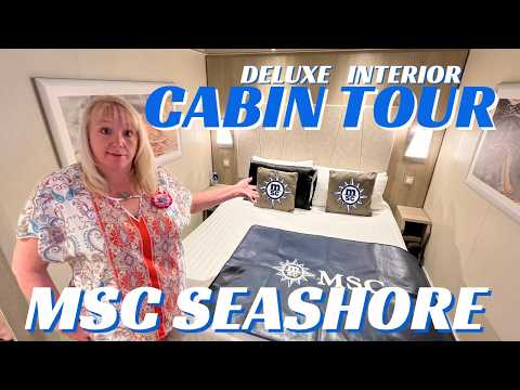 Видео: Экскурсия по внутренней каюте MSC Seashore Deluxe