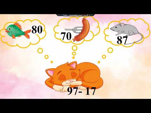 Видео: Усний рахунок з Мурчиком. Додавання і віднімання у межах 100.