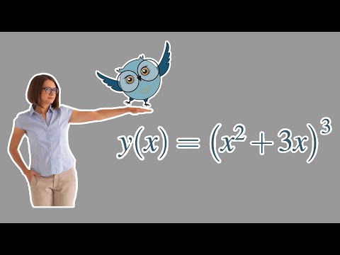 Видео: Как найти производную функции y(x) = (x^2 + 3x)^3 ?