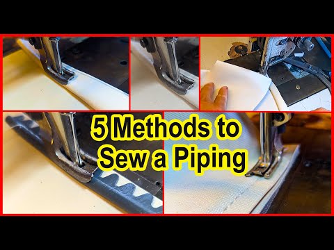 Видео: СОВЕТЫ ПО ОБИВКЕ - Пять различных способов пришивания канта