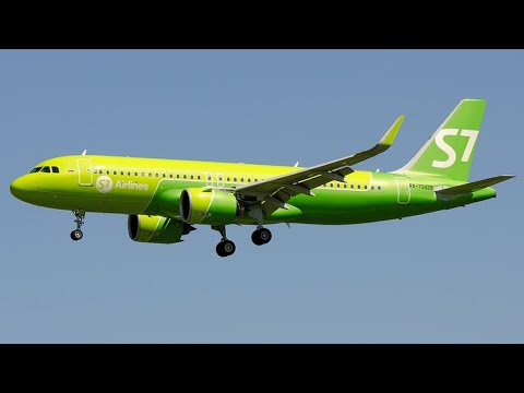 Видео: Перелёт Улан-Удэ -- Москва Airbus A320neo S7 Airlines