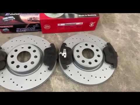 Видео: Замена тормозных дисков и колодок на PASSAT B7