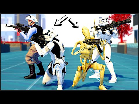 Видео: ЭПОХИ STAR WARS ПРОТИВ ДРУГ ДРУГА! ► Men of War: Star Wars Mod Battle Simulator
