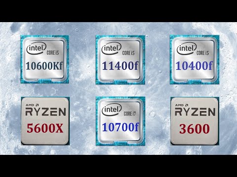 Видео: Голубая луна. Ryzen 5600x vs i5 11400f vs 10600kf vs i7 10700f vs 3600 vs 10400f