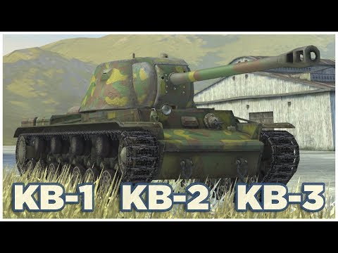 Видео: КВ-1, КВ-2 & КВ-3 • WoT Blitz Gameplay