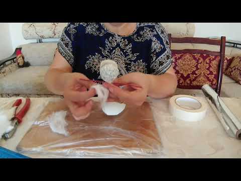 Видео: Снегурочка. Ватная игрушка. Мастер класс.