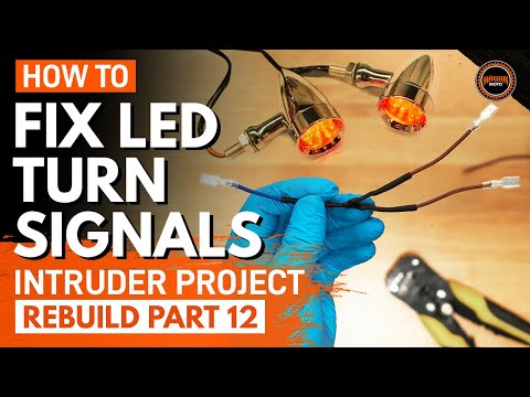 Видео: Как устранить проблемы со светодиодными указателями поворота на мотоцикле — Suzuki Intruder VS140...