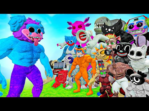 Видео: КАЧОК МОПС ГУСЕНИЦА ПРОТИВ ВСЕХ КАЧКОВ В ГАРРИС МОД! ПОППИ ПЛЕЙТАЙМ POPPY PLAYTIME В Garry`s Mod!