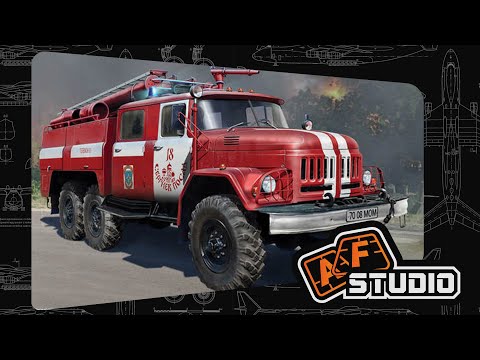 Видео: Пожарный автомобиль АЦ-40 с прокачкой от Arma Models