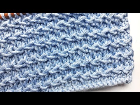Видео: Горизонтальный узор спицами / Декоратные дорожки / Легко вязать