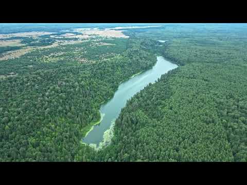 Видео: озеро Куж Ер и село Керебеляк с высоты птичьего полета